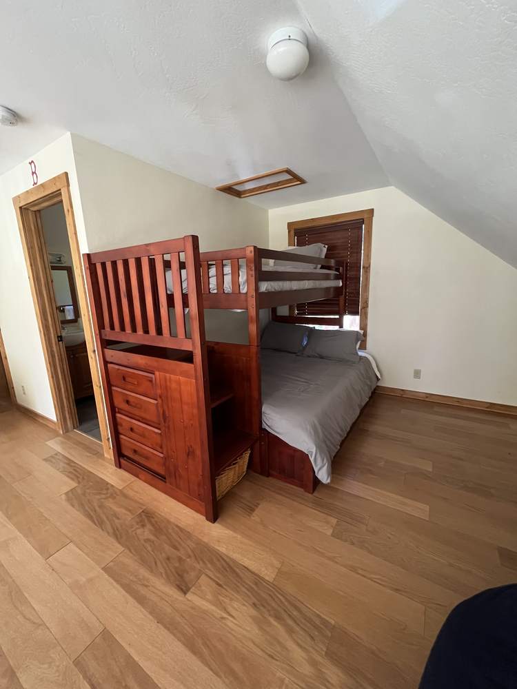 Bunk room with twin-over-full bunk bed
